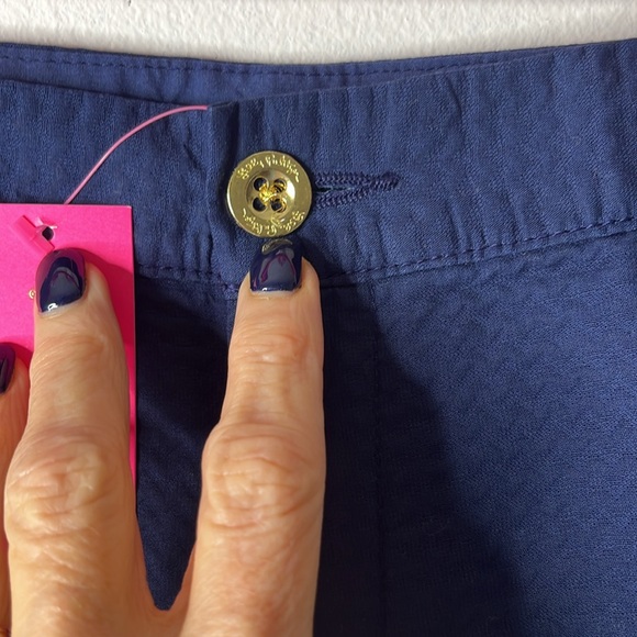 Lilly Pulitzer Buttercup Shorts in Color True Navy, Size 10. - Picture 5 of 11